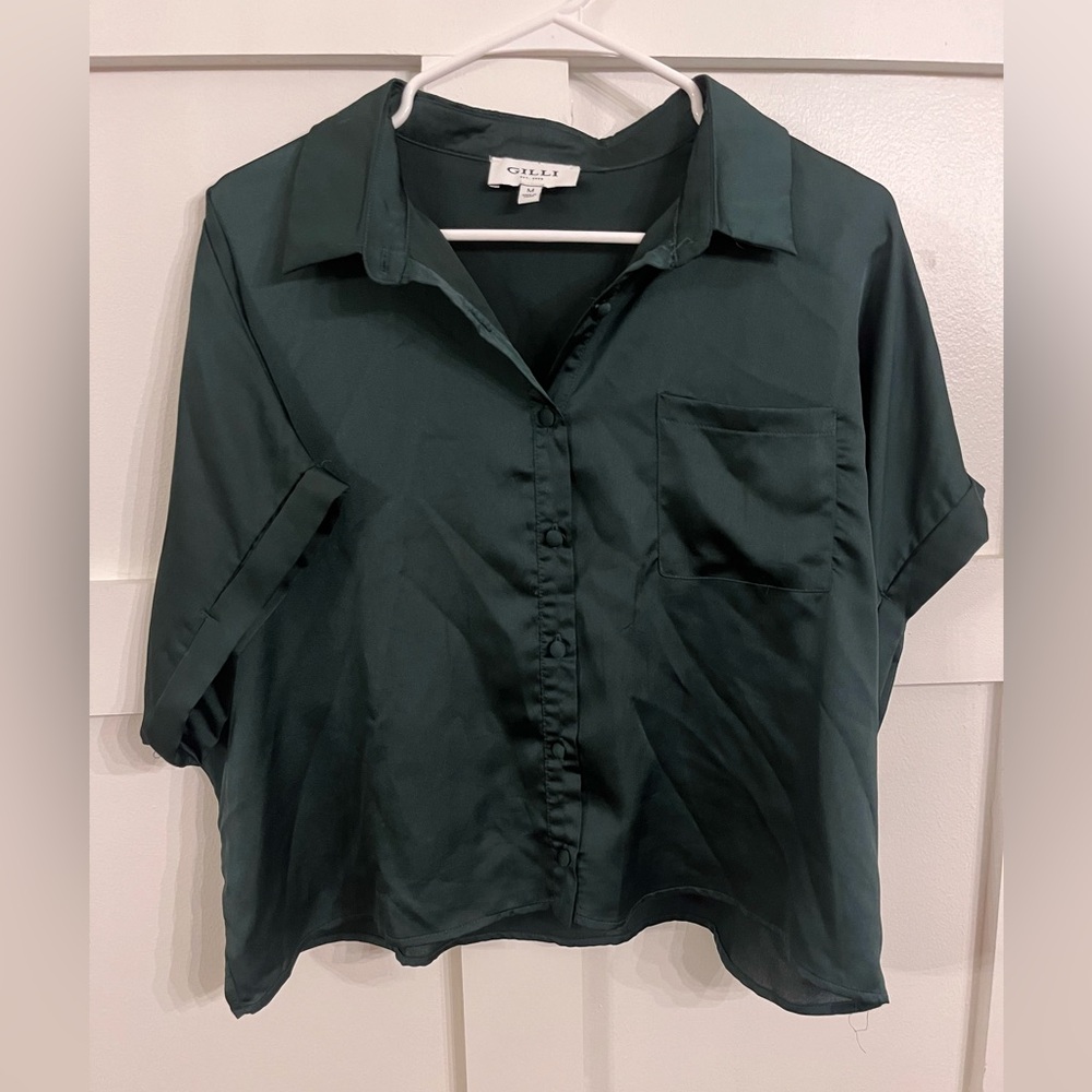 Women’s Satin Crop Top | Excellent Condition | Size Medium